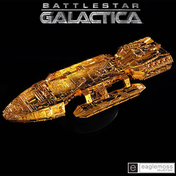 Eaglemoss Battlestar Galactica Classic Galactica Gold Edition Ship Replica
